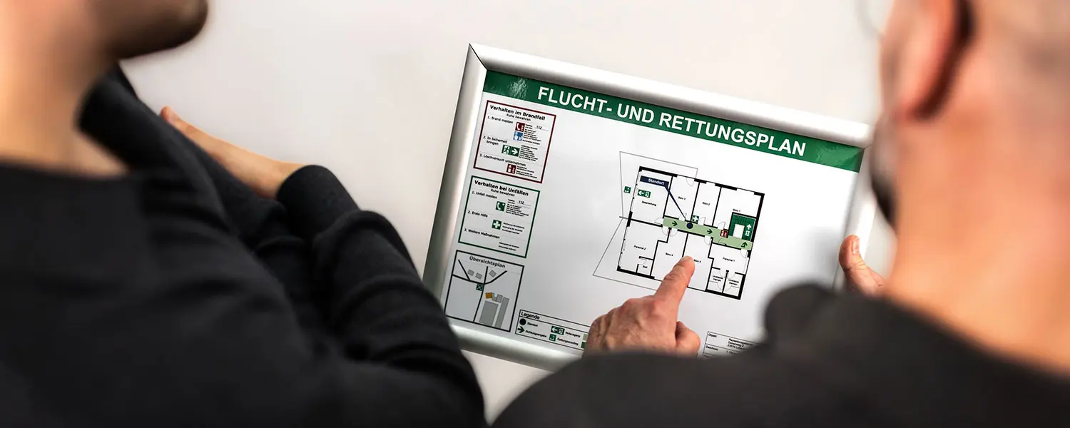 Jetzt Angebot für Fluchtpläne und Rettungspläne anfragen Erstellung von Fluchtplänen und Rettungsplänen - Angebotsanfrage