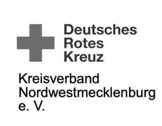 Logo of the German Red Cross (Deutsches Rotes Kreuz) with the text 'Kreisverband Nordwestmecklenburg e. V.'