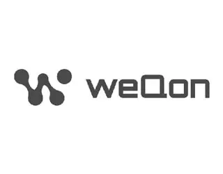 WeCon logo: a dark abstract node icon to the left of the word 'weCon'.